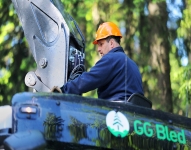 GG Bled - Timber transport and forest service machinery: timber loading